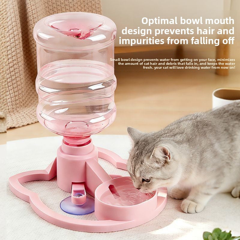 Cat Water Dispenser Pet Automatic Water Bowl No Filter No Electricity